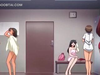 Grande titted anime sexo bomba saltos pila em o chão