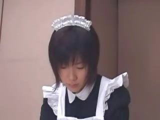 Japansk maids i strømper få skrudd