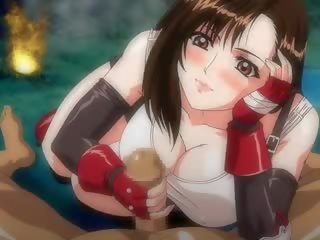 Tifa lockheart anime robienie loda