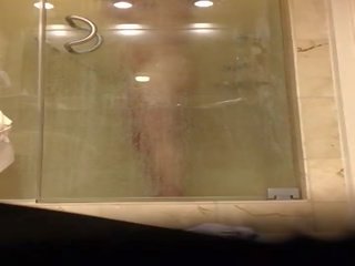 Sexy kone christi voyeured på skjult kamera ved opryland hotellet