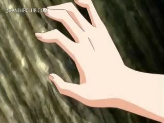 Na zewnątrz hardcore pieprzyć scena z anime nastolatka seks lalka