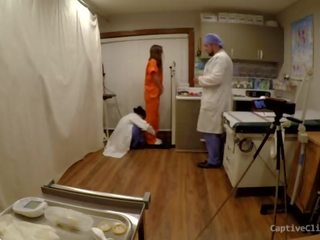 Private Prison Caught Using Inmates For Medical Testing & Experiments - Hidden Video&excl; Watch As Inmate Is Used & Humiliated By Team Of Doctors - Donna Leigh - Orgasm Research Inc Prison Edition part I of 19