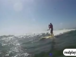 Group Of Sexy Badass Girls Tryout Surfing And Jetski Naked